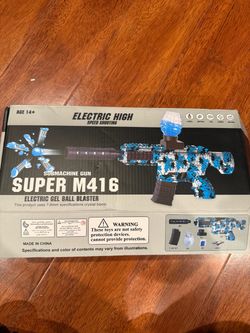 Electric High-Power Gel Blaster Includes safety goggles, a target, and a rechargeable battery—designed for ages 14 and up, perfect for group games in