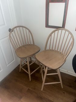 Wooden barstools
