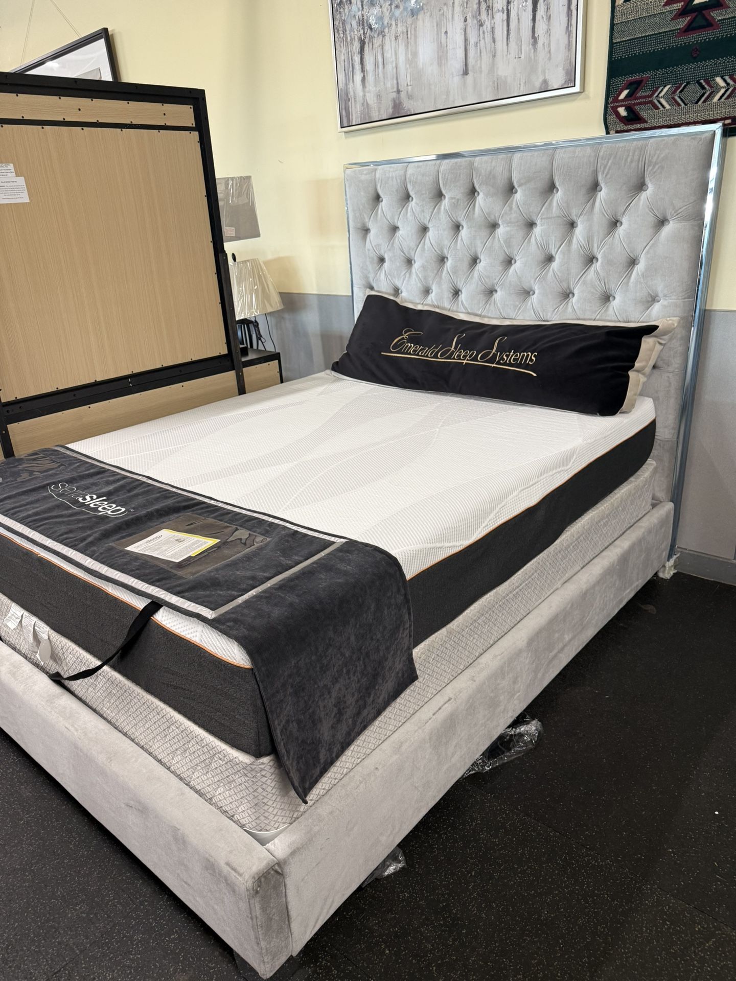 Queen Bed Frame On Clearance ( Floor Model) Last One