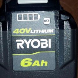 RYOBI ONE 6ah 40v Battery 