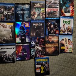 Blu-Ray DVDs.  **$150 For All**