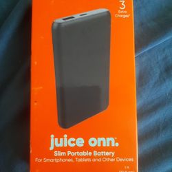 Juice onn Slim Portable Battery. 10000 mAh. BRAND NEW