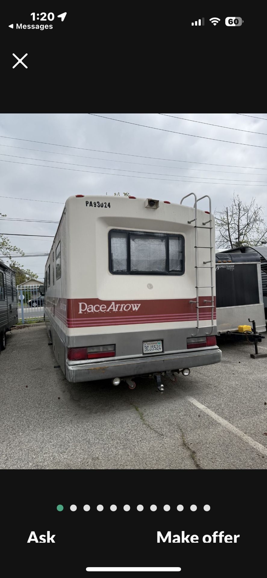 1993 Pacearrow Motorhome