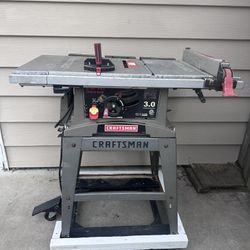 Craftsman Table Saw With Stationary Or Movable Stand