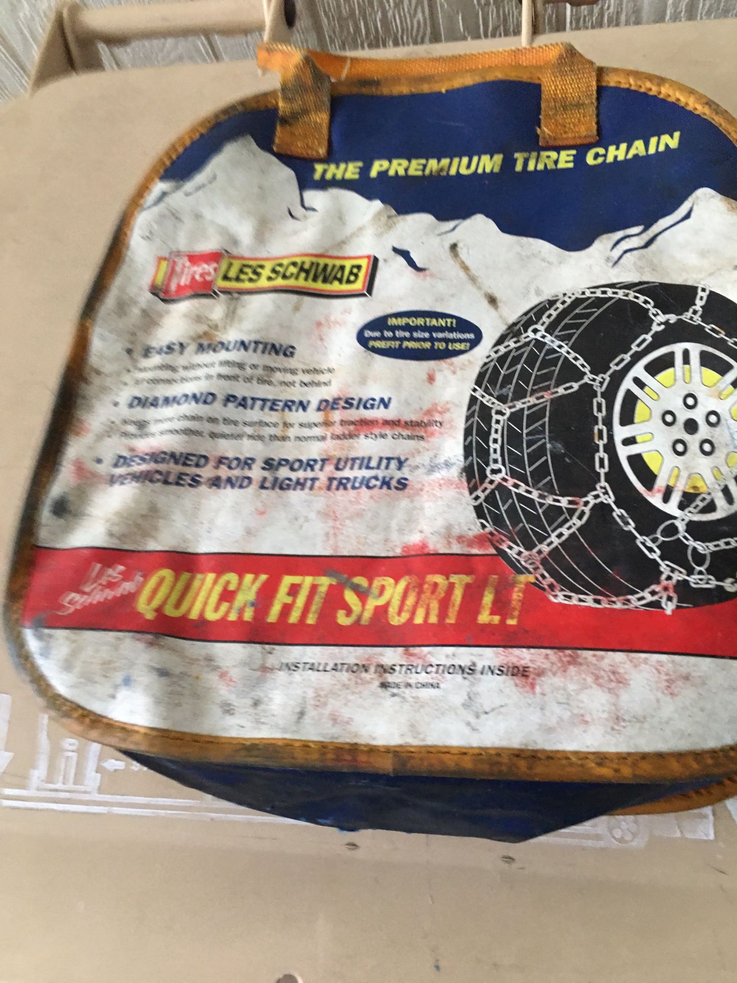 Tire chains. (Truck)