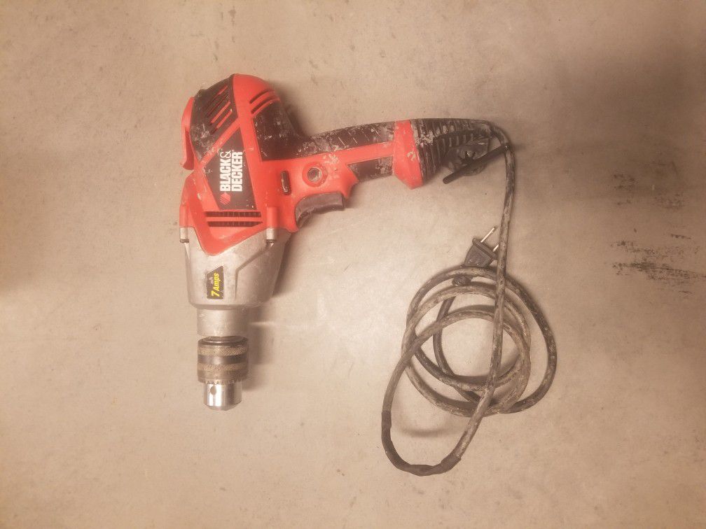 Black and Decker Power Drill corded.