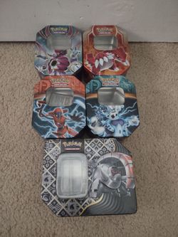 Pokemon card tins