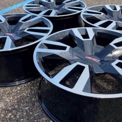 22” Chevy Silverado Tahoe Suburban GMC Sierra Yukon Denali We Finance Rims Wheels New Set 