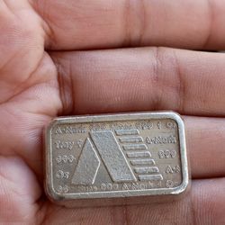 Vintage AMark Silver Troy Oz Ignot 