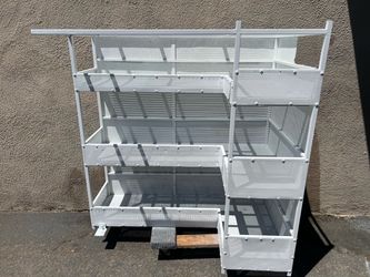 Cargo Van Rack For Chemicals Gallons and Sprays bottles rags and towels
