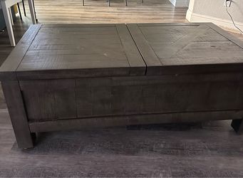 Rustic Coffee Table with Storage