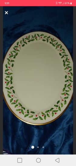 Lenox Christmas meat platter