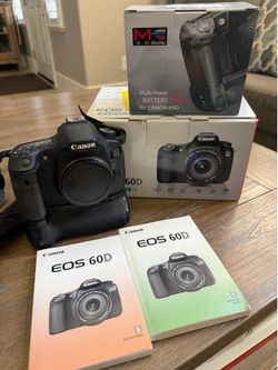 Canon EOS 60D DSLR Camera Body + Battery Grip Bundle – Excellent Condition (No Lens Included)