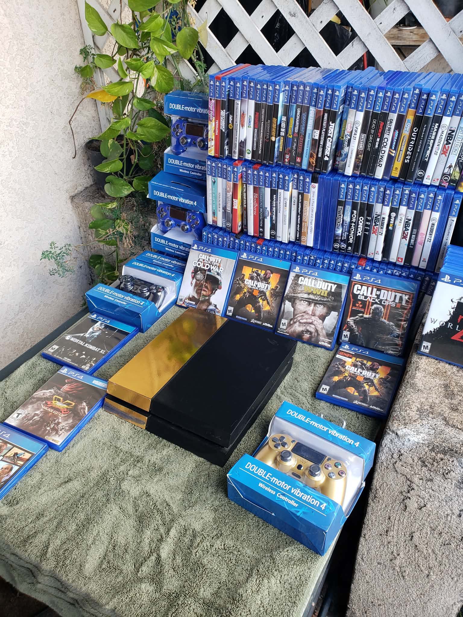 Like New PS4 No Games & 1 Sealed Controller for $130!. I have $15! & $20! Per Game slide to see... all $3000! Slide to see math. Im willing to trade