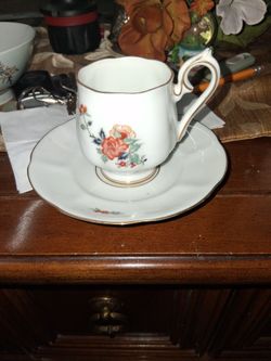 Koran China cup and saucer