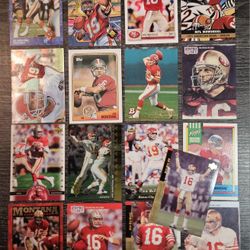 (17) All Different Joe Montana Football Card Lot San Francisco 49ers Chiefs NFL - Multiple Available