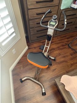 Exerpeutic GOLD Heavy Duty Folding Exercise Bike (400 lbs Capacity) - Like New