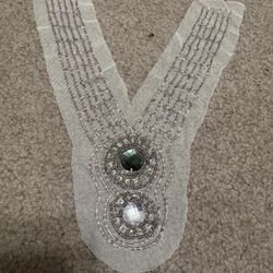 New 30 piece bundle appliance beaded lace dress sewing craft trim lot