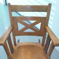 Antique Oak Rocking Chair