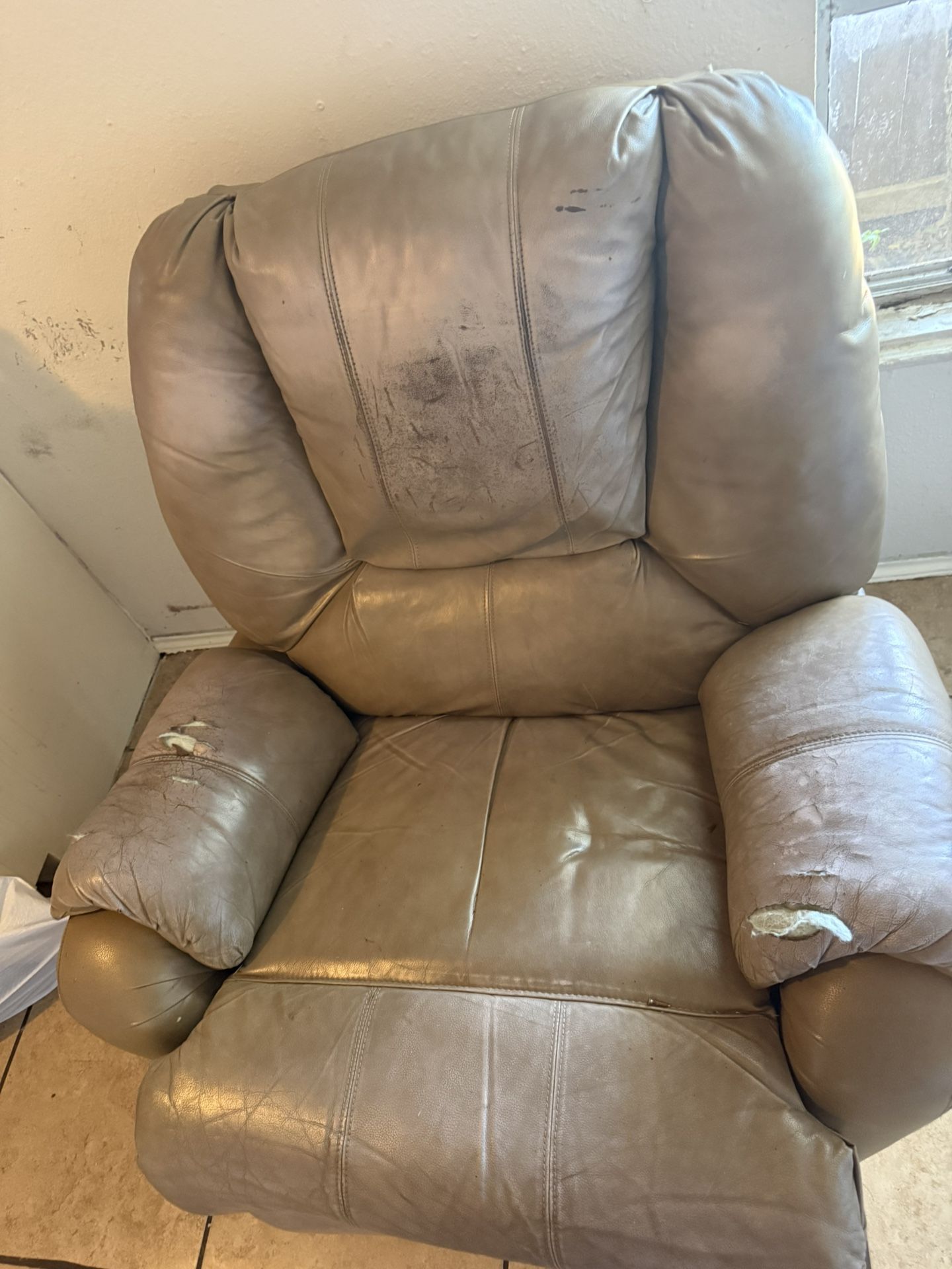 Tan Leather Recliner