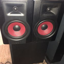 M Audio Red Cone BX8 C3 Monitors and a B&amp;W Subwoofer.  All work and in decent shape. A few nicks in places but the fronts and sides look good.  $1