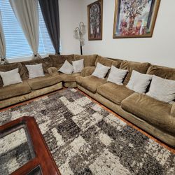 Large Sectional Sofa With Love Seat 