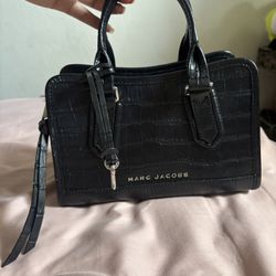 Marc Jacobs Croc- Embossed Leather Satchel
