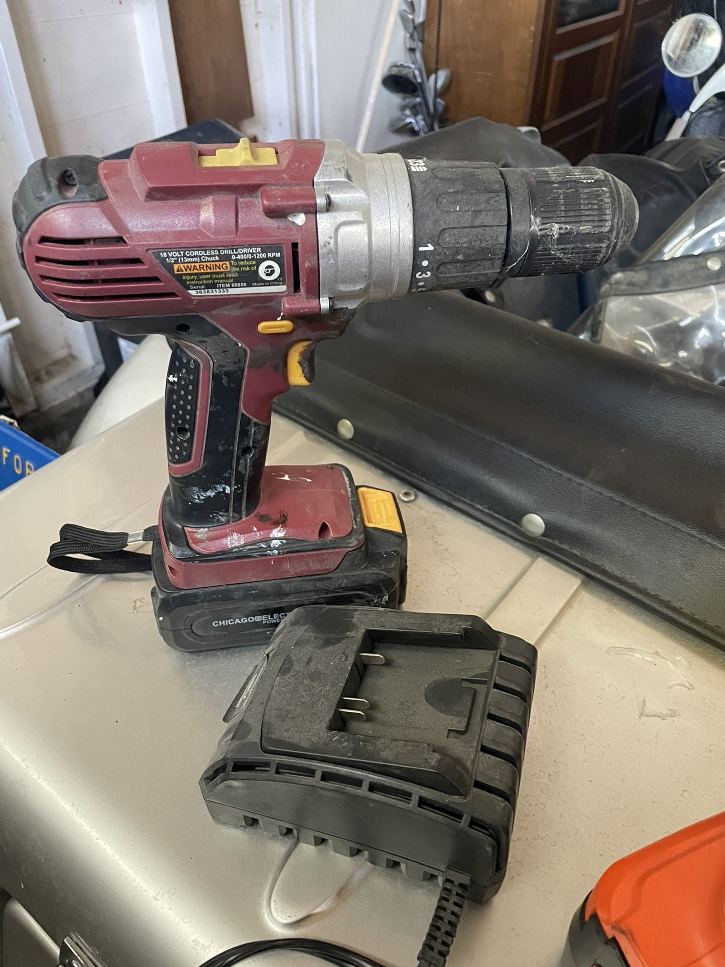 Chicago Electric Drill And Black And Decker Drill
