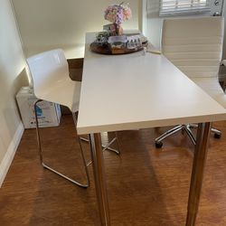 White IKEA Office Furniture 