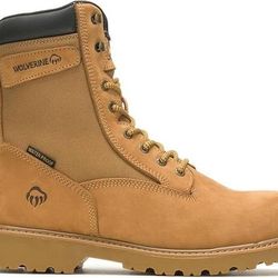 NEW SZ 8.5 Wolverine Men Floorhand Waterproof Insulated 8 " Work Boots Soft Toe Boot