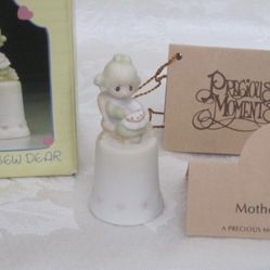 Mother Thimble Girl Precious Moments 