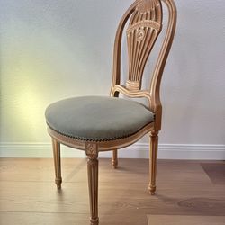 French 20th Century Reproduction Balloon Back Dining Chair