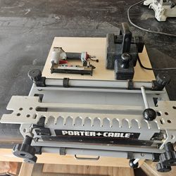 Dovetail joint jig & Electric hand plane + Pin gun  1/2 to 1" 23 gage