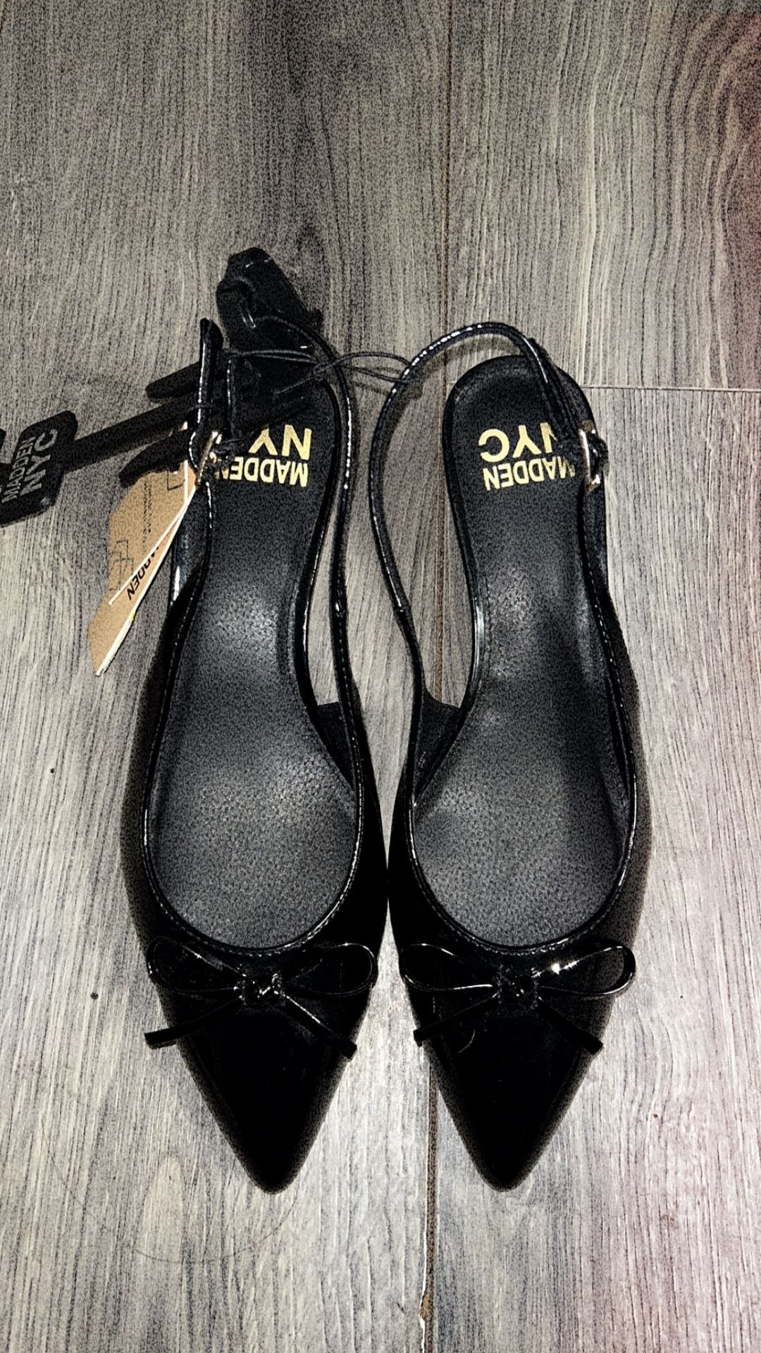 Classy Black Bow Kitten Heels 