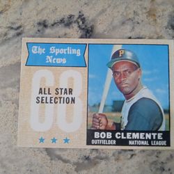 '68 Topps Roberto Clemente All-Star Baseball Card!