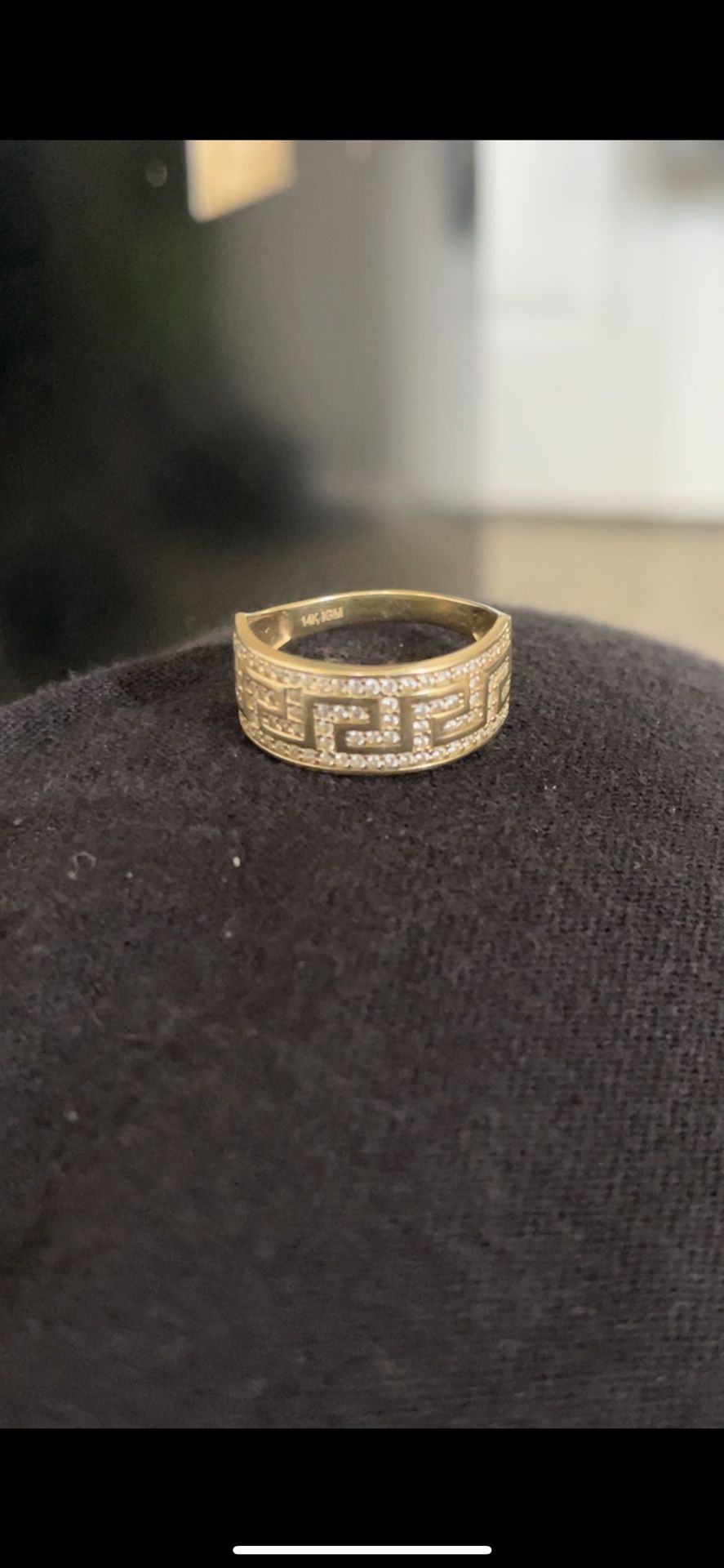 14k Gold Ring Versace Style 