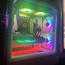 Desktop Computer + Monitors + Gaming Desk