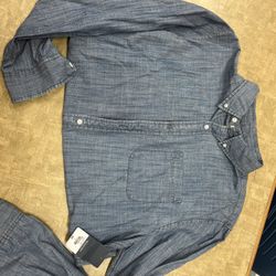 Arizona Men’s Denim Button Up Shirt