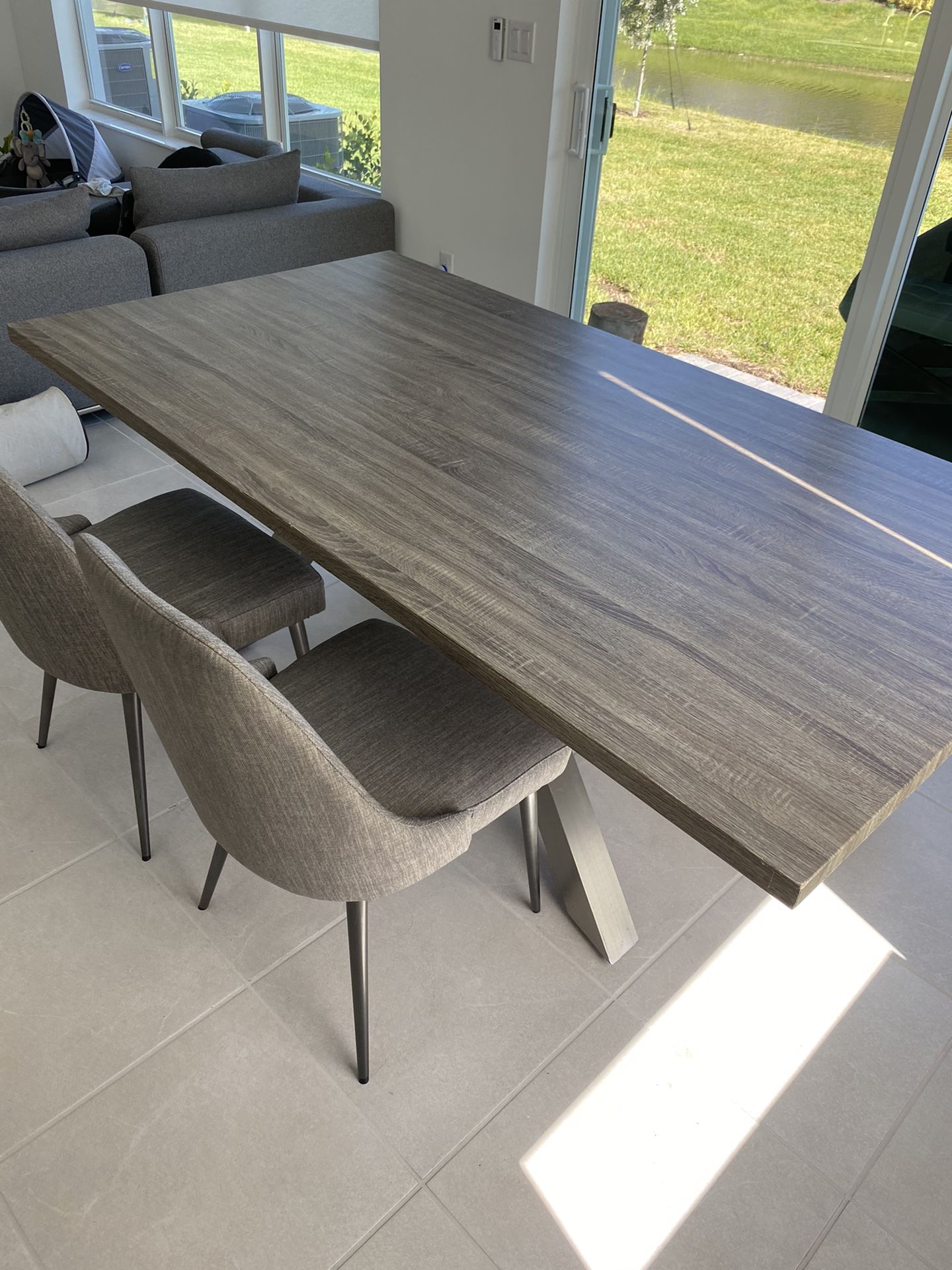 Dining Table, two shair and Bench