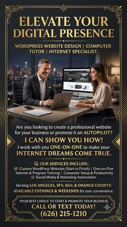 Online business tutoring web design