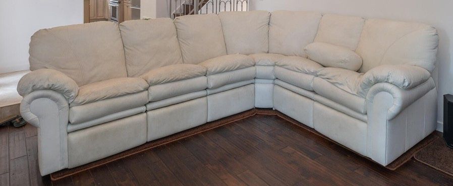 Leather Reclining Sectional