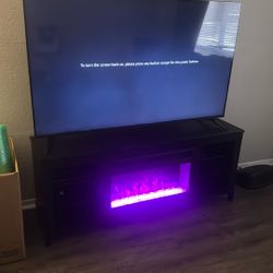 75 inch tv stand with fireplace heater