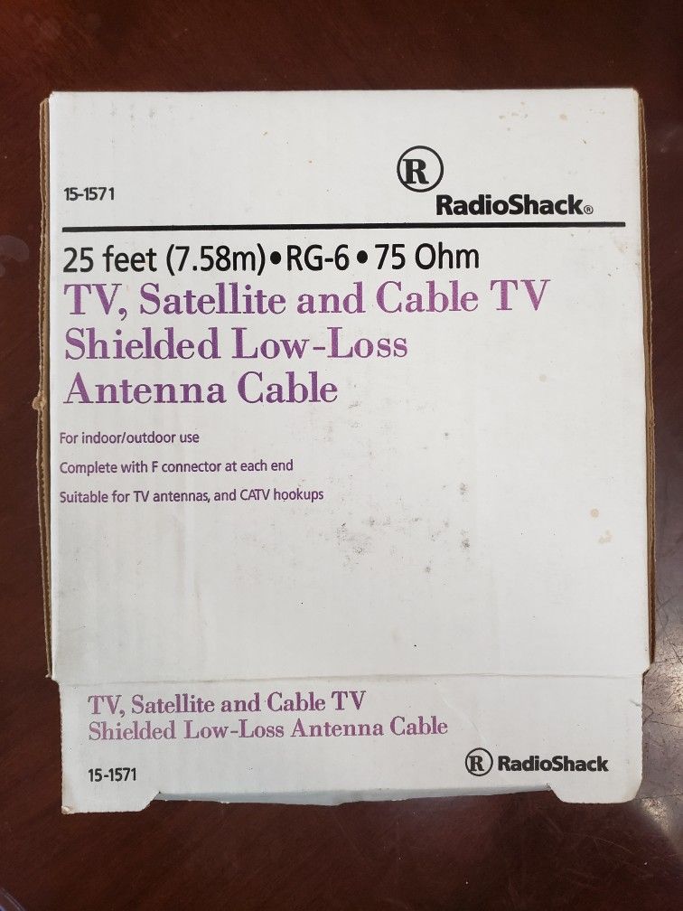 TV, Satellite, Cable Antenna Cable