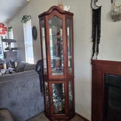 Glass Corner Cabinet