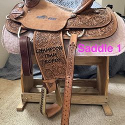 Roping saddle