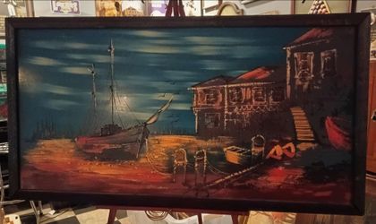 Ashbrook Studios Style Lighted Painting 51 x27