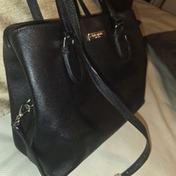 Kate Spades ♠️ Black Leather Crossbody Bag Shoulder Bag Handbag Purse 12" X 8.5" X 4"