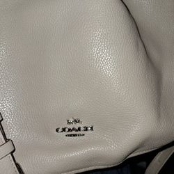 Leather Taupe Coach Purse With Shoulder Strap 45.00 