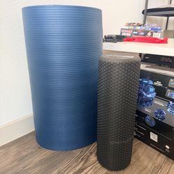 Thick yoga mat & Foam Roller