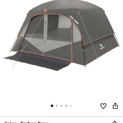 CAMEL CROWN Tents for Camping 4/6 Person Grey Color 